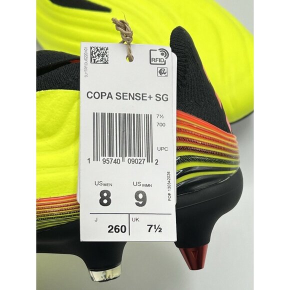 Adidas Copa Sense + SG Men’s Size 8 / Women Size 9 Soccer Cleats Boots Yellow main image 9